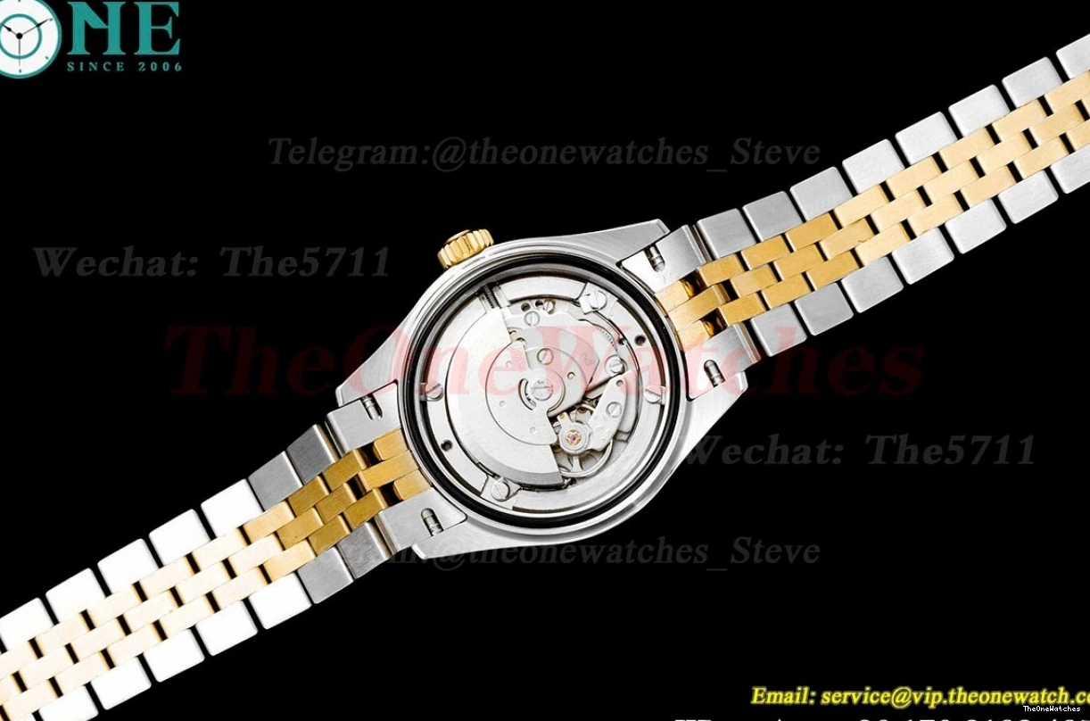 White SS TWS NH05 Dia Datejust 28mm Ladies Dial YG 0415